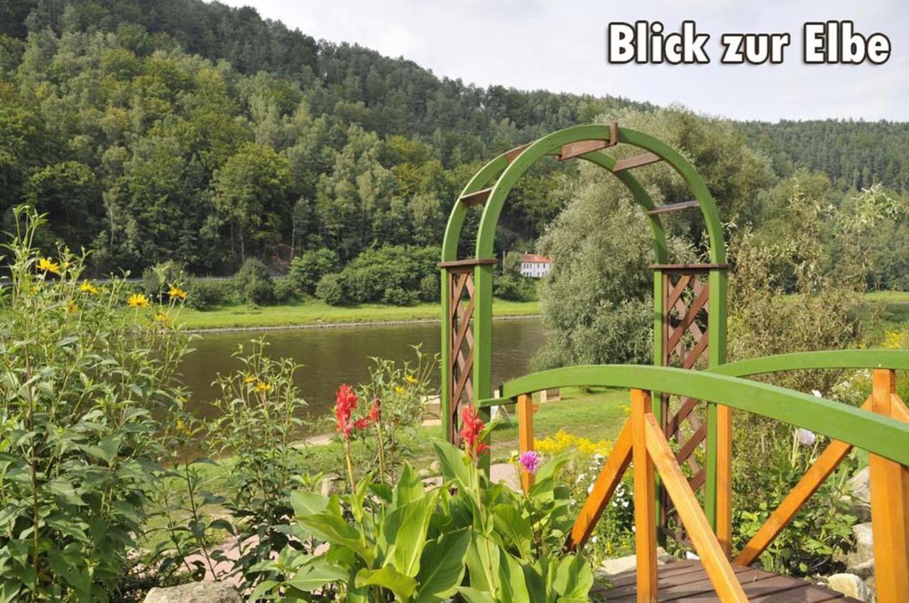 Campingplatz Am Treidlerweg Königstein an der Elbe Exterior foto