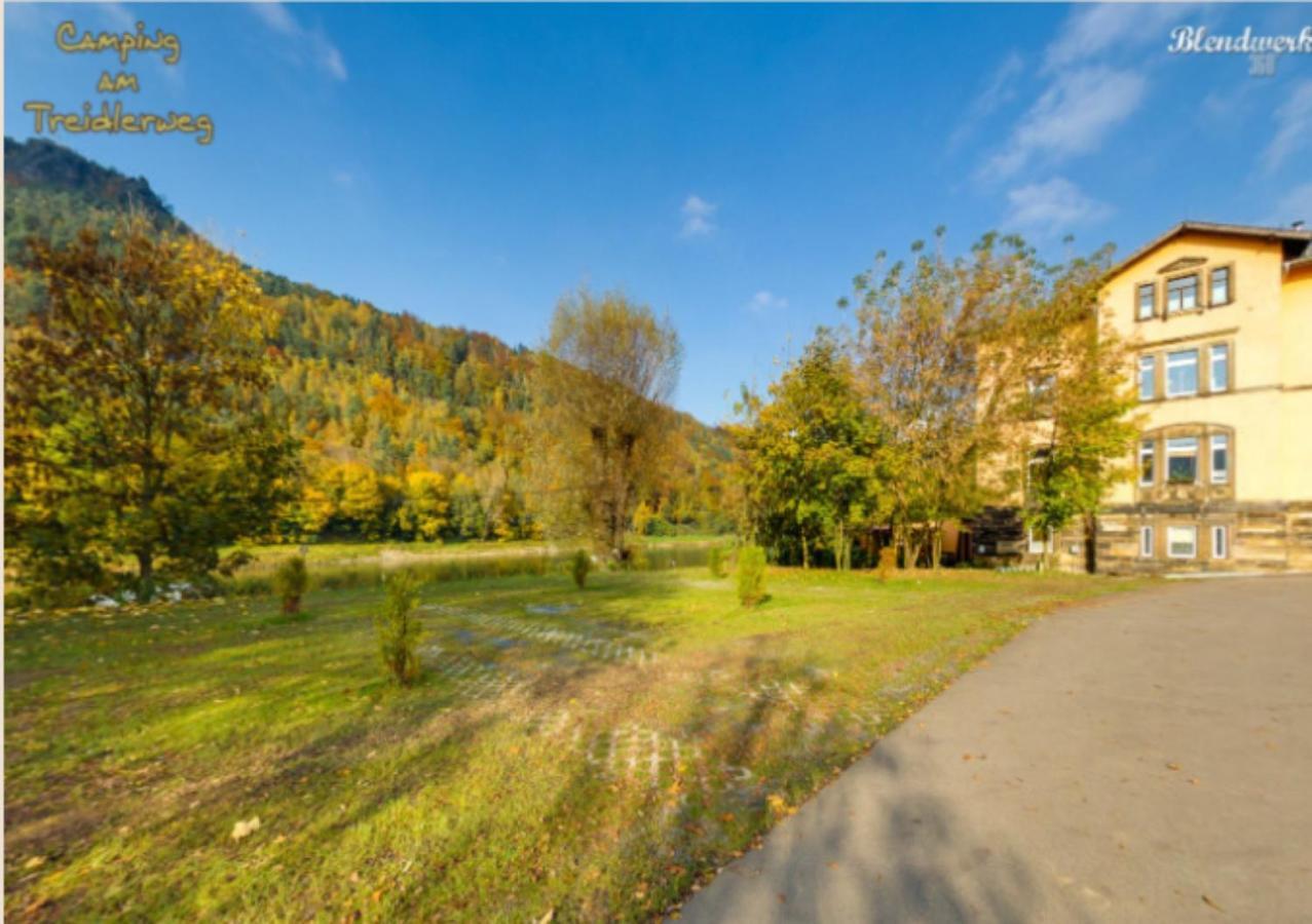 Campingplatz Am Treidlerweg Königstein an der Elbe Exterior foto