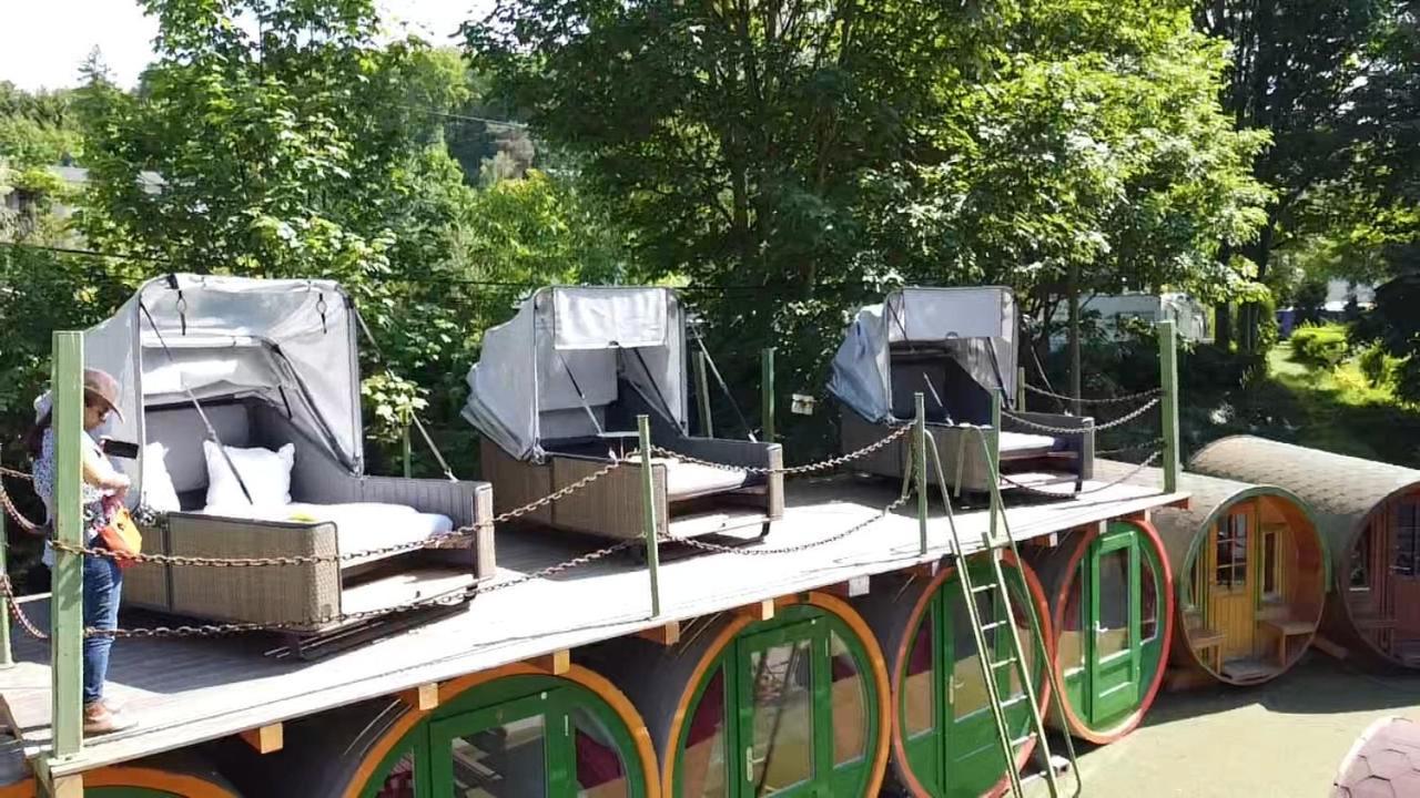Campingplatz Am Treidlerweg Königstein an der Elbe Exterior foto