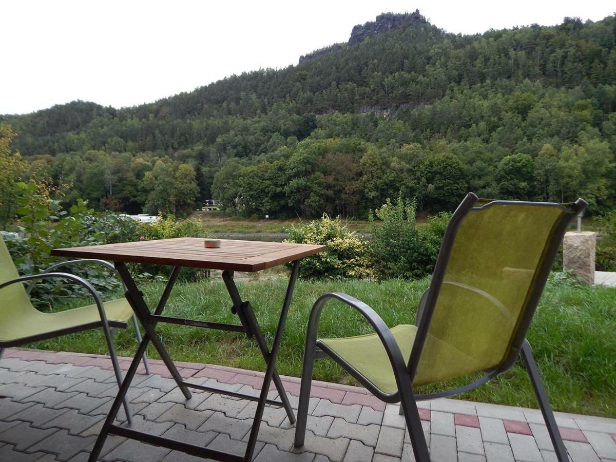 Campingplatz Am Treidlerweg Königstein an der Elbe Exterior foto